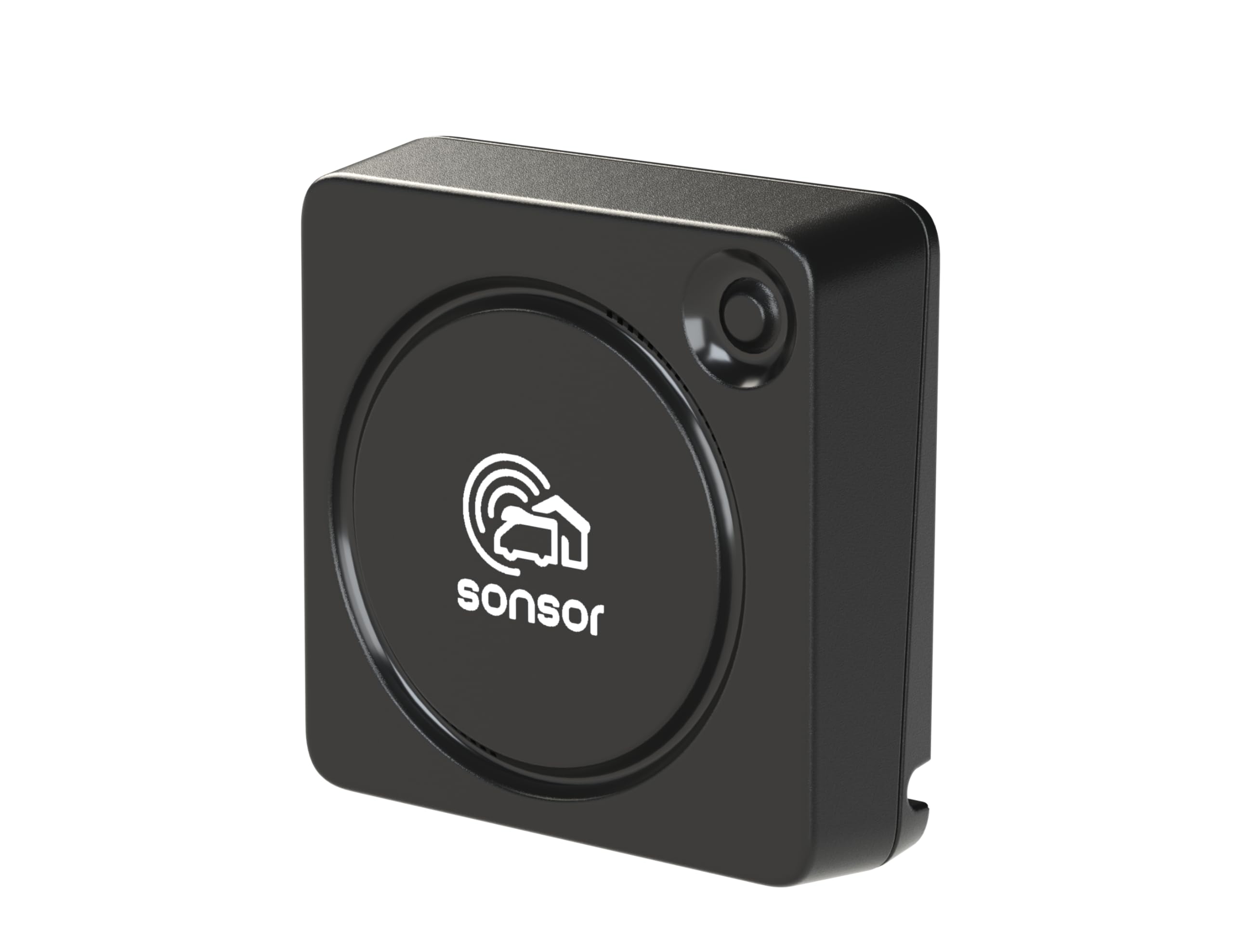 sonsor - Mobile Alarmanlage mit LTE, GPS-Ortung & kostenloser App für Wohnmobile, Vans, Garagen, Gärten oder Werkstätten (schwarz)