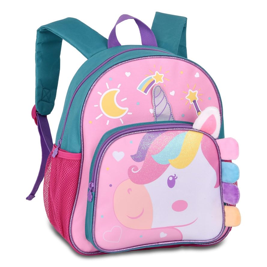 Mochila Infantil de Costas Unic�rnio Pets Menina 13 Polegadas (Rosa)