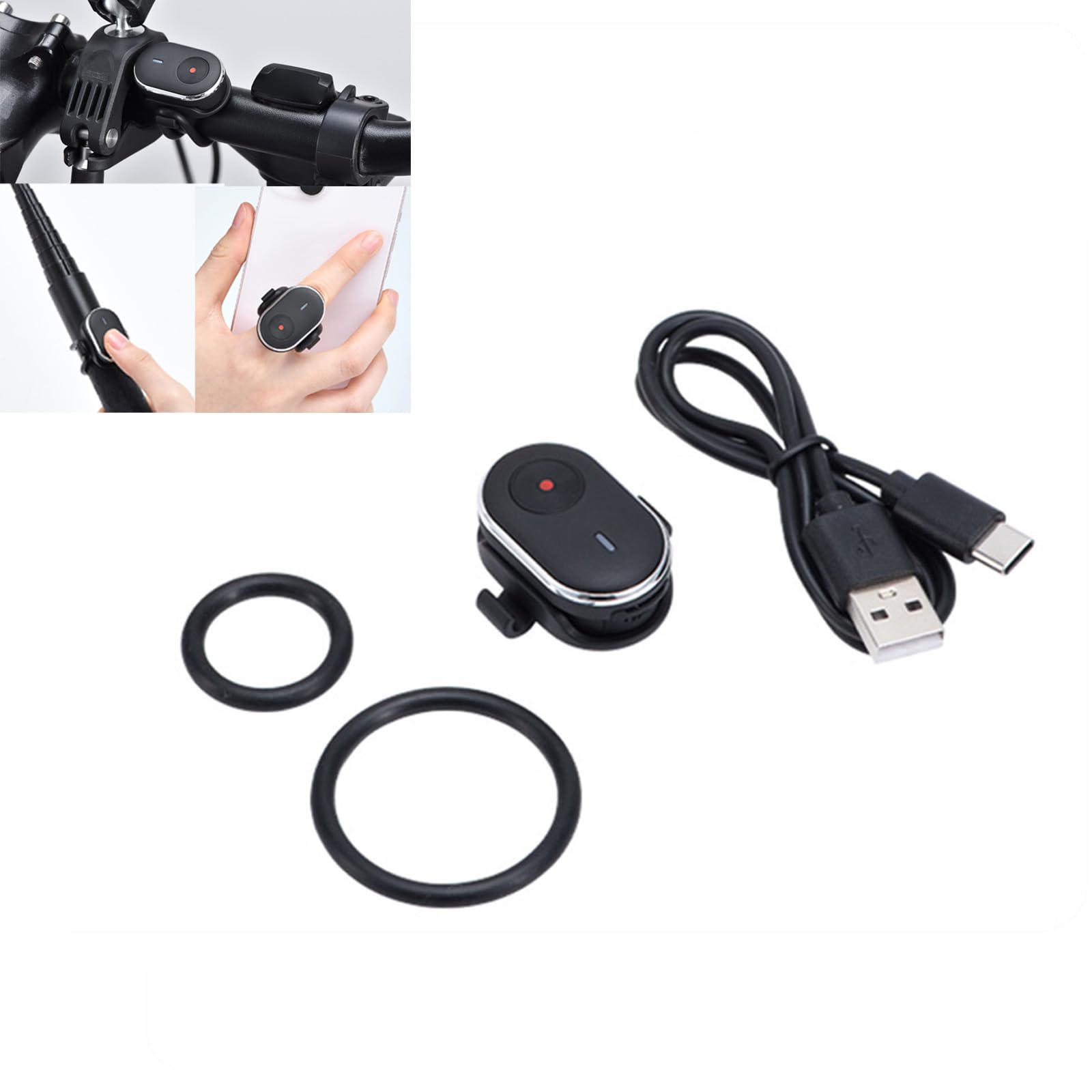 Télécommande Bluetooth universelle pour DJI Osmo 360/Action 6 pour Insta360 X5/Ace Pro 2/Go Ultra pour caméra GoPro Hero 13/Max 2, étanche, mini télécommande intelligente sans fil