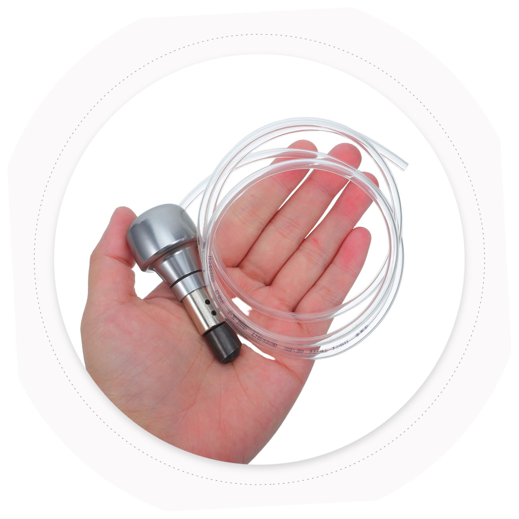 Alipis Manipolo con Controllo Flusso Aria per Incisione Pneumatico per Gioielli Ergonomico in Lega di Alluminio, Dimensioni 7x3x3 Cm per Incisione Dettagliata in Studio