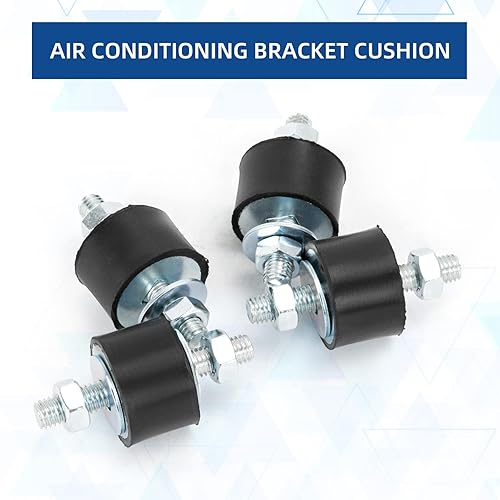 Miniatura 13 de Tornillos de goma amortiguadores M8 1.181x0.787 in 4 unidades de aislamiento de goma antivibraciones Cilíndrico Montaje de aislamiento de vibración