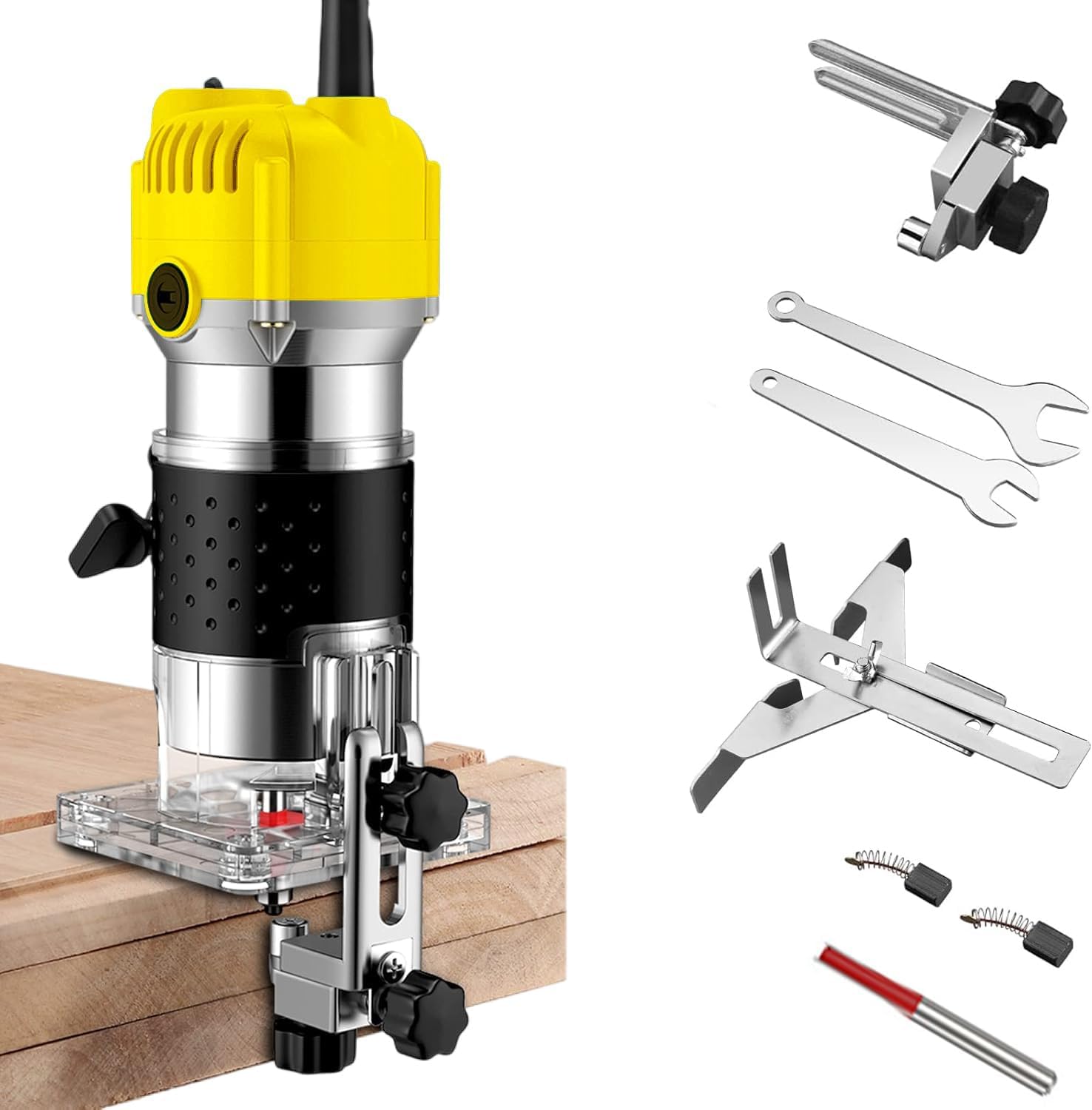 VENEKETY 800W Electric Wood Router, 33000 RPM Woodworking Trimming