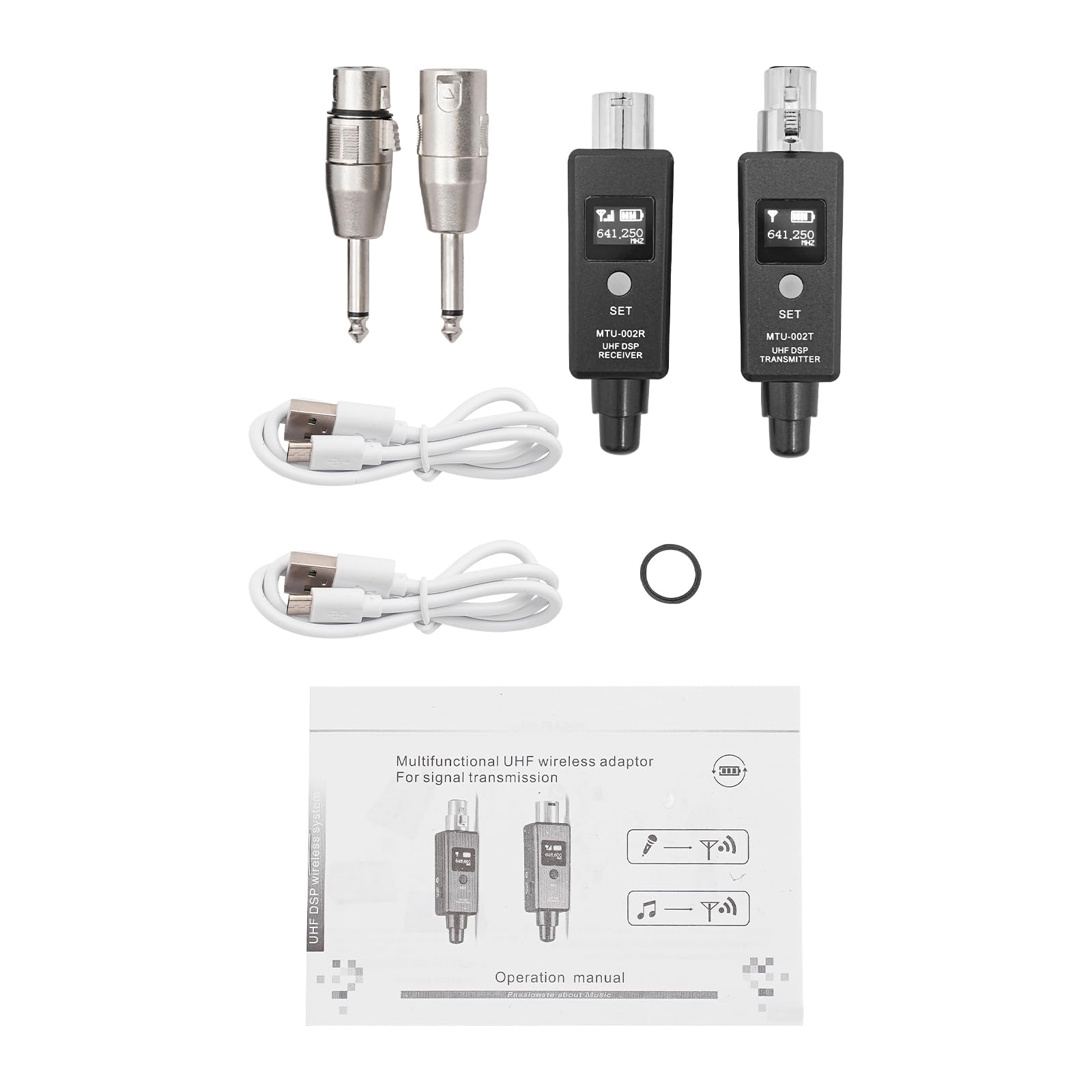 FLYHERO Wireless Microphone Transmitter and Receiver for Microphone, Wireless Microphone Transmitter and Receiver System