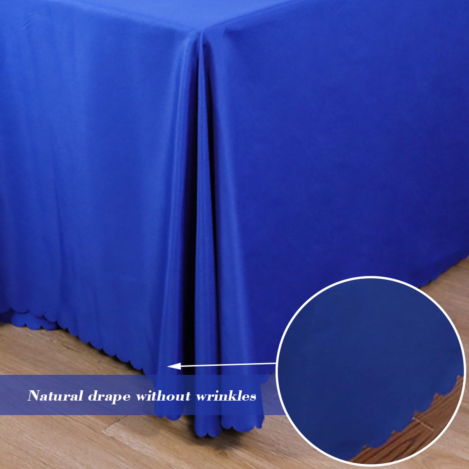 Tischdecke 200 x 260 cm hellweiß Polyester Tischtuch Rechteckige Langlebige Abwaschbar Tischdecken FüR KüChe Essen Parteien