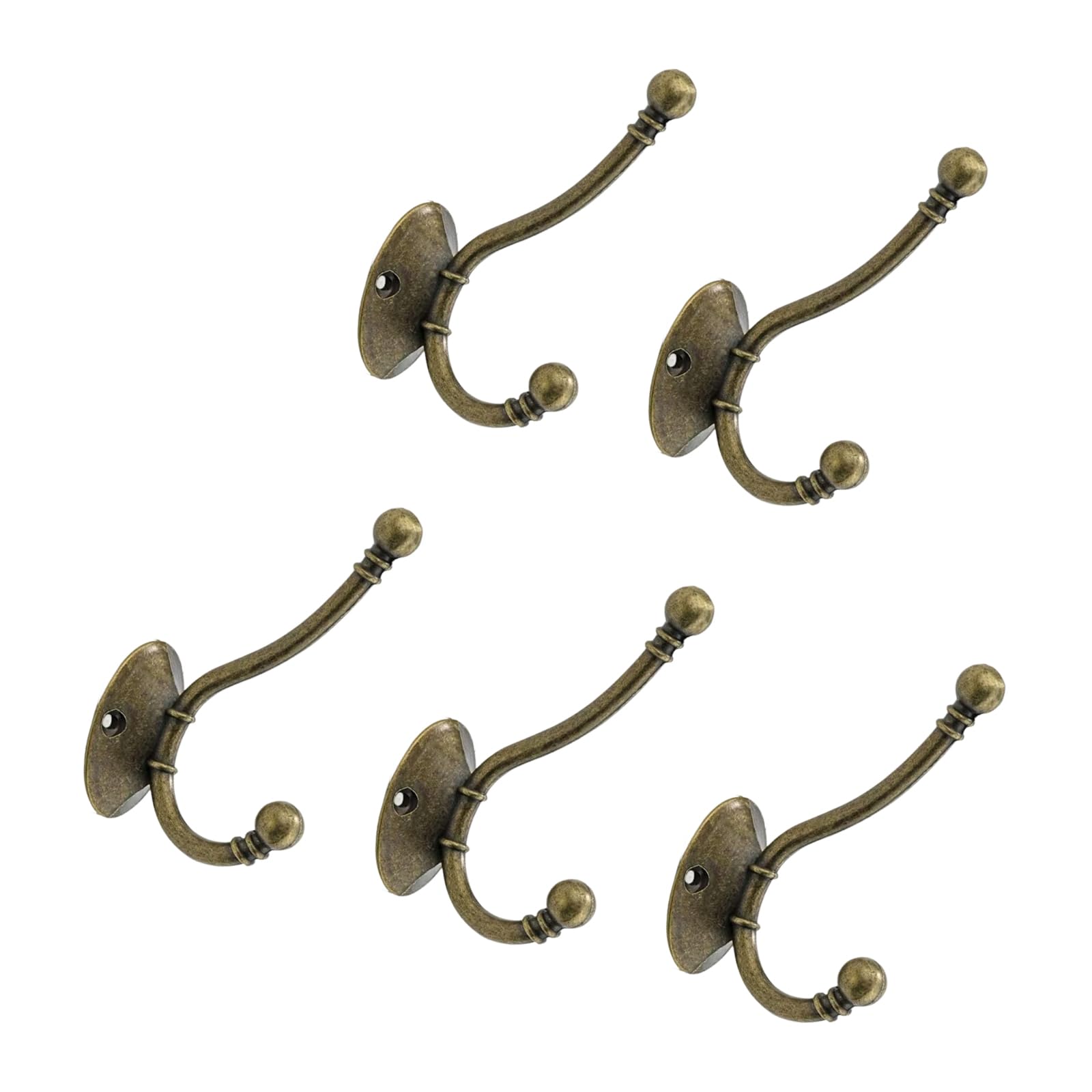 5 Piece Modern Single Hook Set Strong Alloy Hook Decorative Hooks for Towels & Clothes Hanging
