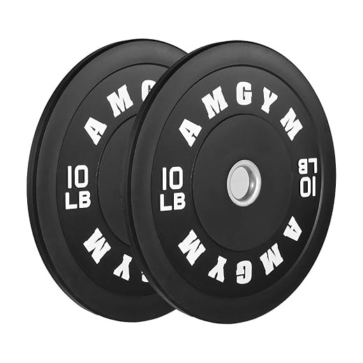 1. AMGYM 10lb Bumper Plates