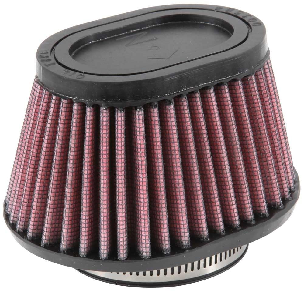 K&N Filtro Aria Universale Ovale/Conico 62mm flangia, 114mm x 95mm base, 89mm x 64mm top, 70mm altezza (RU-2780)