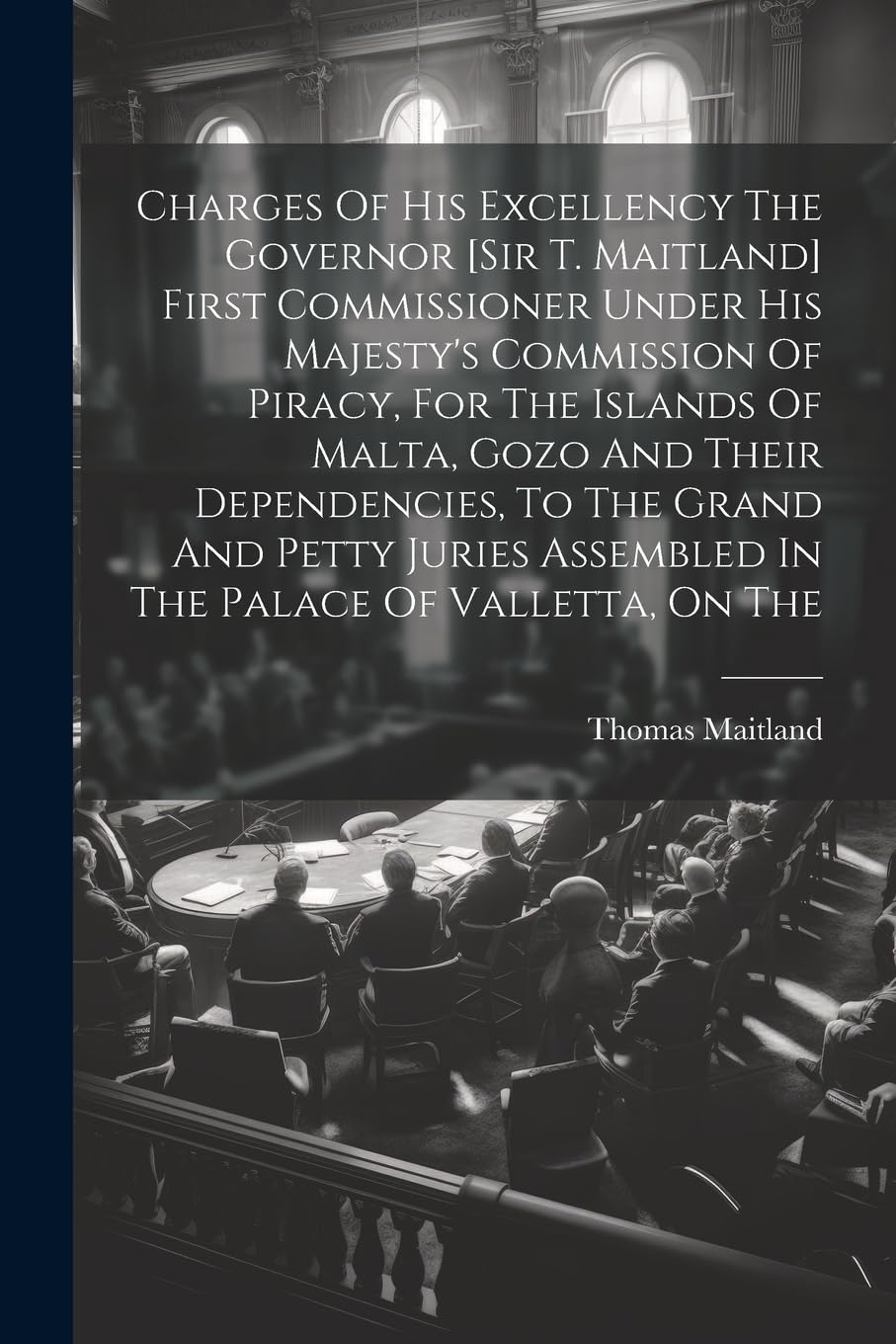 Charges Of His Excellency The Governor [sir T. Maitland] First Commissioner Under His Majesty's Commission Of Piracy, For The Islands Of Malta, Gozo A