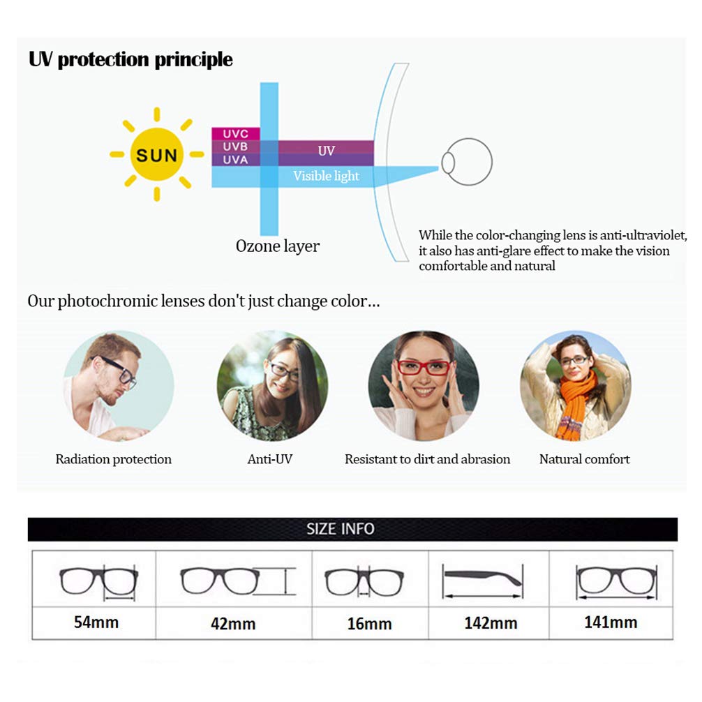 Fotochromowe okulary do czytania, TR 90 ramka zawias sprężynowy i wysokiej jakości soczewki z żywicy, polaryzowane okulary przeciwsłoneczne unisex