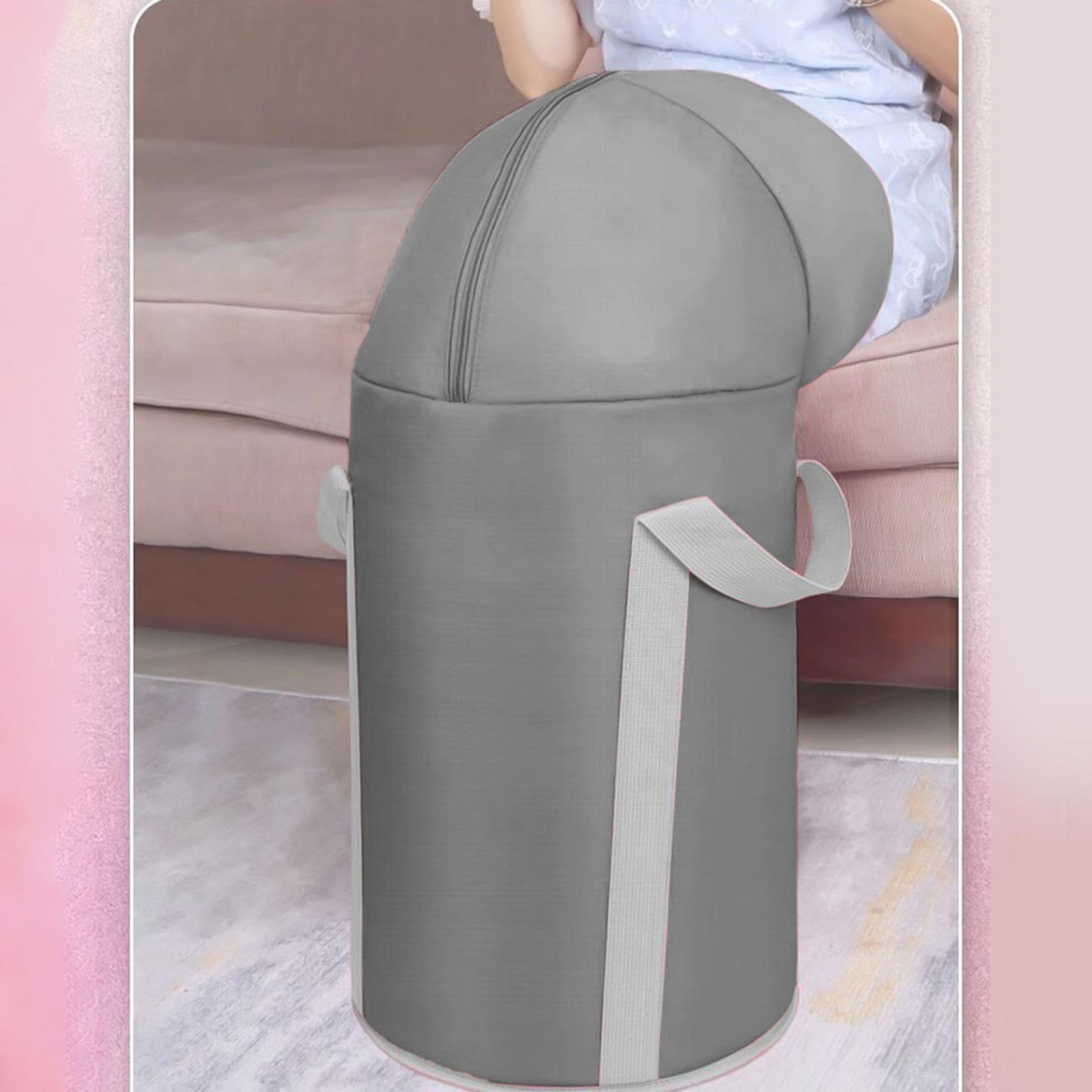 Foldable Foot Bath Soaking Bag with Knee Cover, Foot Wash Basin, Multifunctional Collapsible Basin for Laundry and Washing, Portable Foot Spa Tub for