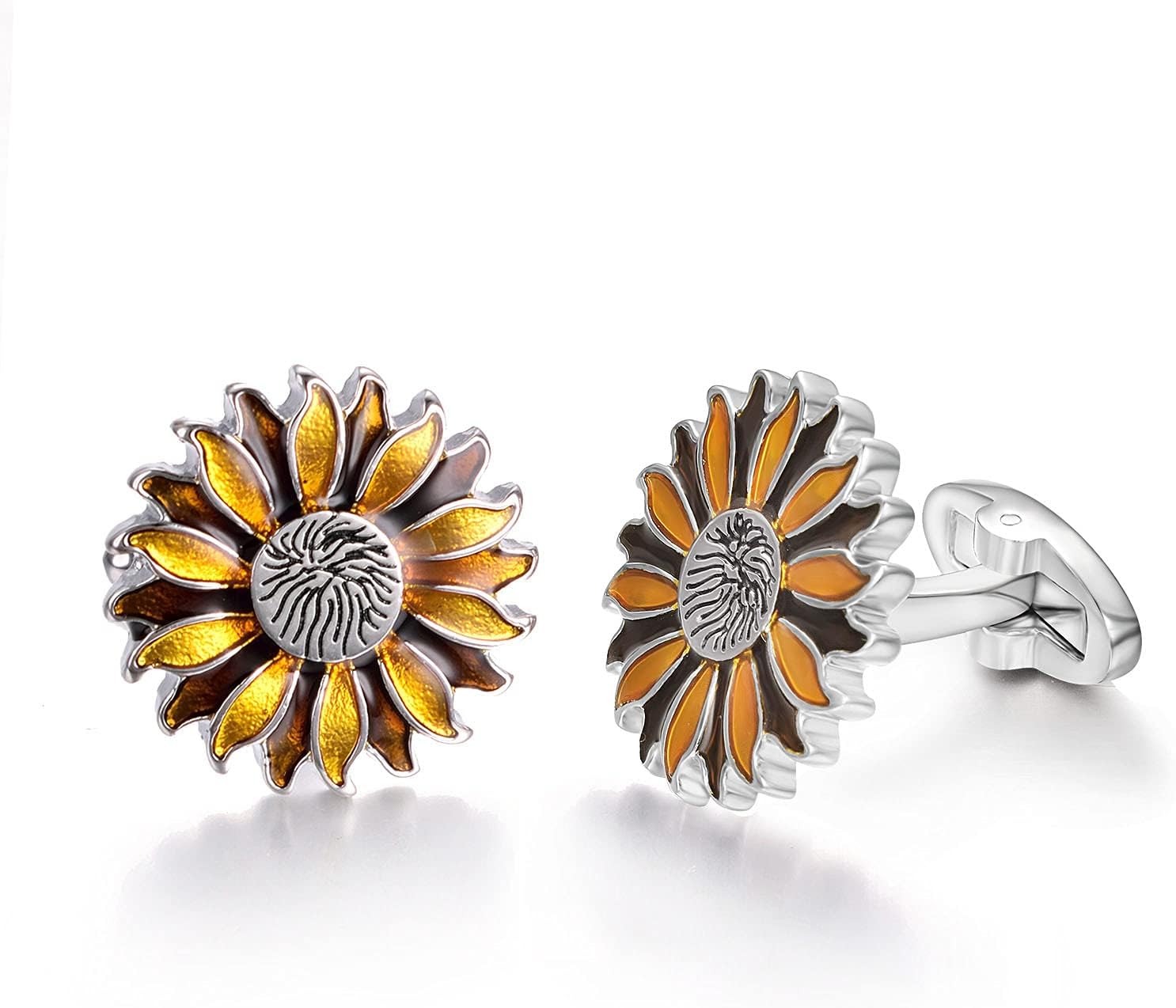 Mancornas Yoursfs de Acero Inoxidable para Hombre con Girasol