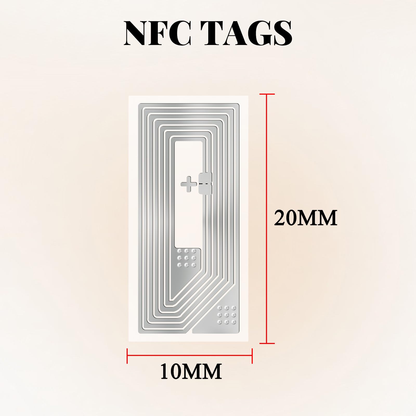 100 etichette adesive NFC con chip originale NTAG213 da 13,56 MHz, etichette NFC trasparenti, impermeabili, adesivi NFC Ntag213, memoria a 144 byte, compatibili con tutti gli smartphone e i
