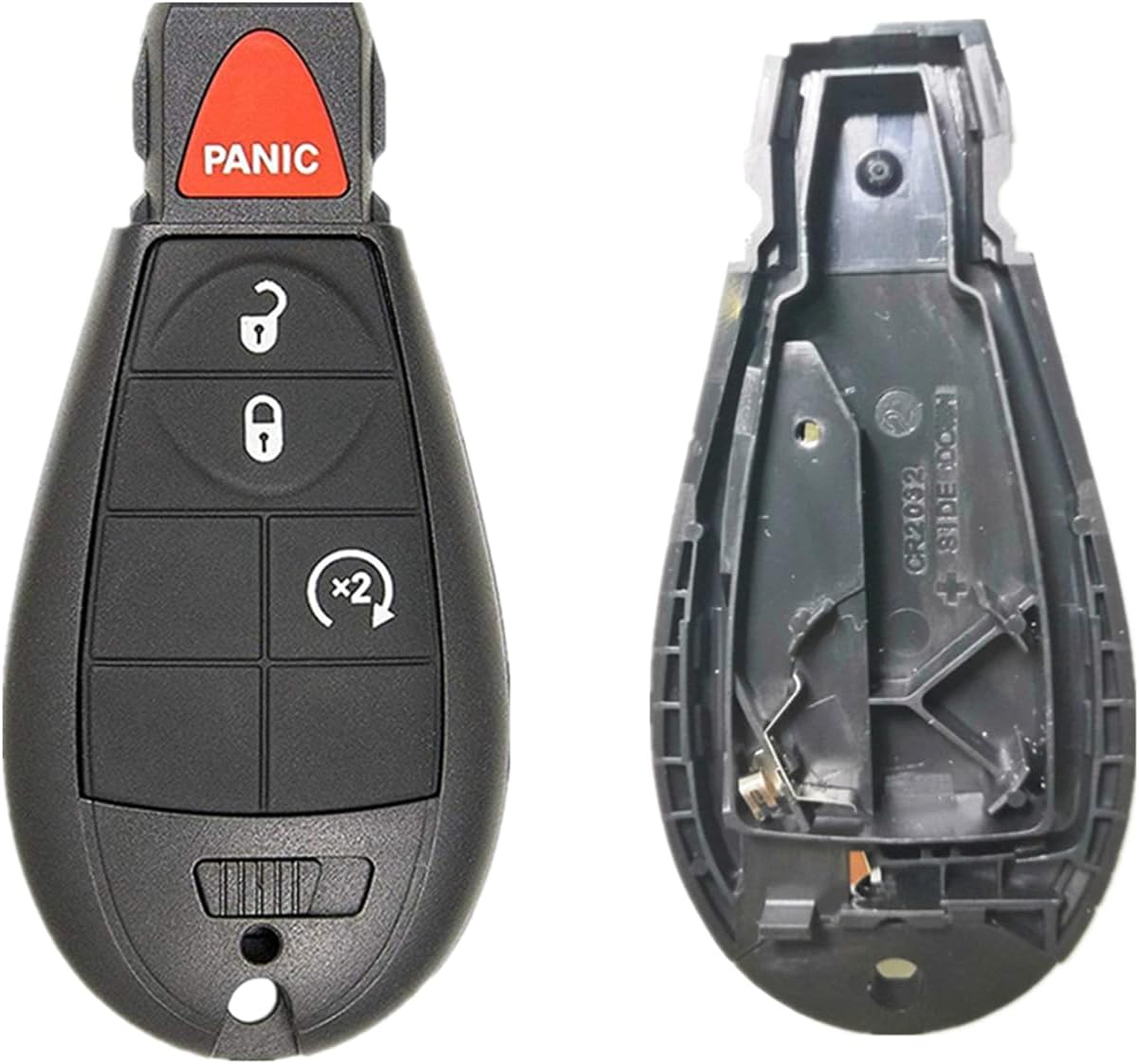 KAWIHEN Keyless Entry Remote Key Fob Shell Replacement for Dodge Durango Grand Caravan Journey Charger Ram Truck 1500 2500 3500 Key fob case FCC ID IYZC01C GQ4-53T M3N5WY783X( Just a Case)