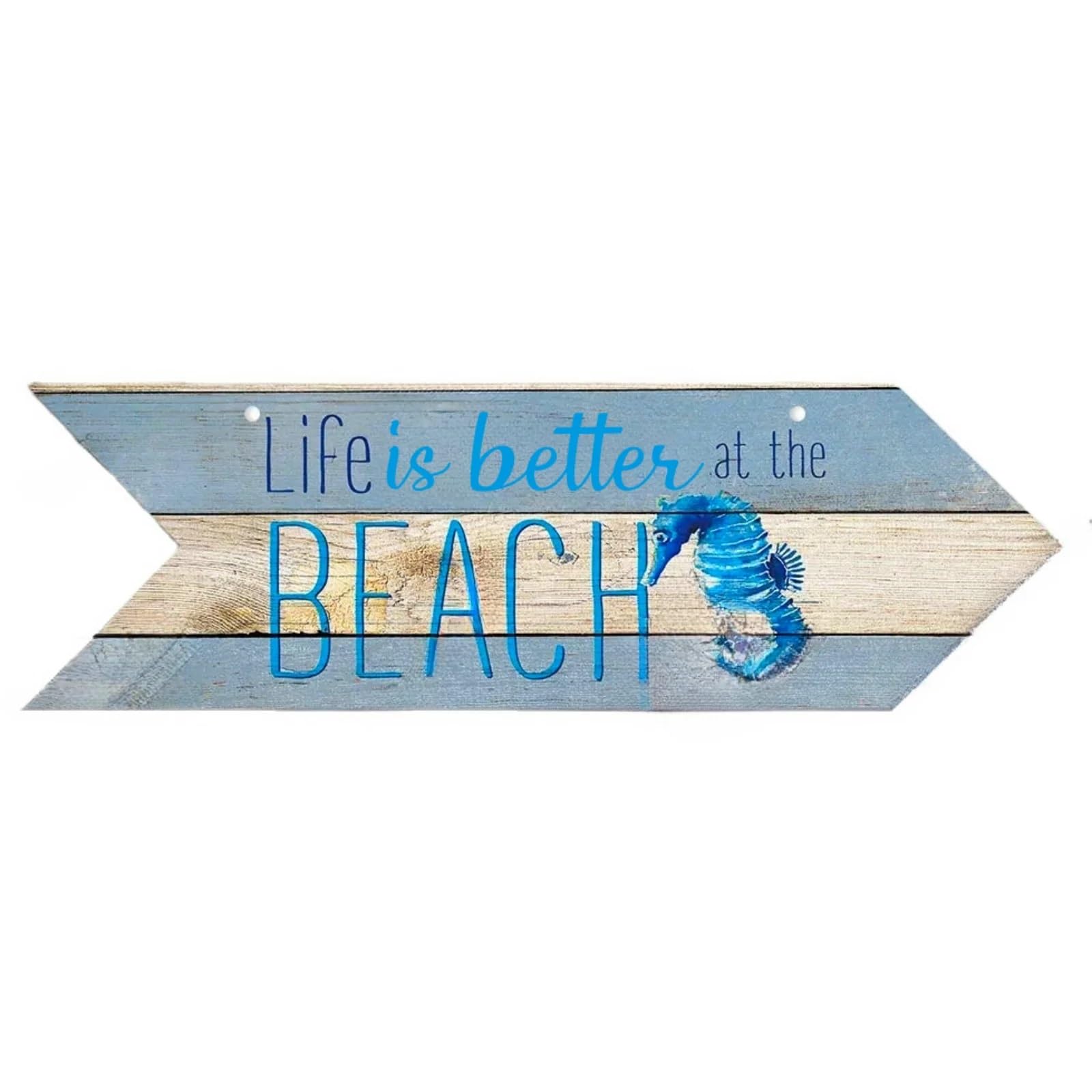 Wooden Arrows Beach Arrow Wooden Sign Seaside Road Guide Wall Decoration Indicator Hanging House Plaque Decor