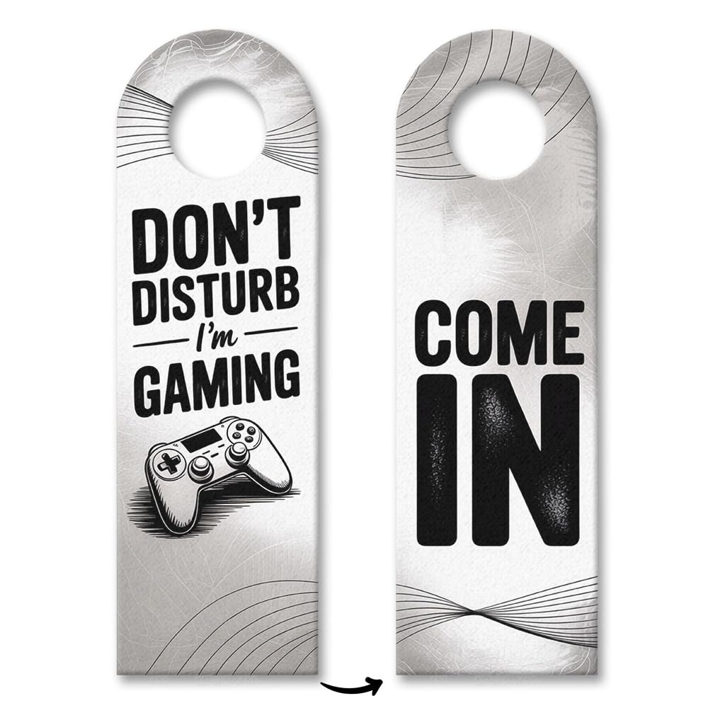 Speecheese Multicolour Modern Gaming Door Hanger - Don't Disturb I'm Gaming Perfect For Gamers And Game Enthusiasts