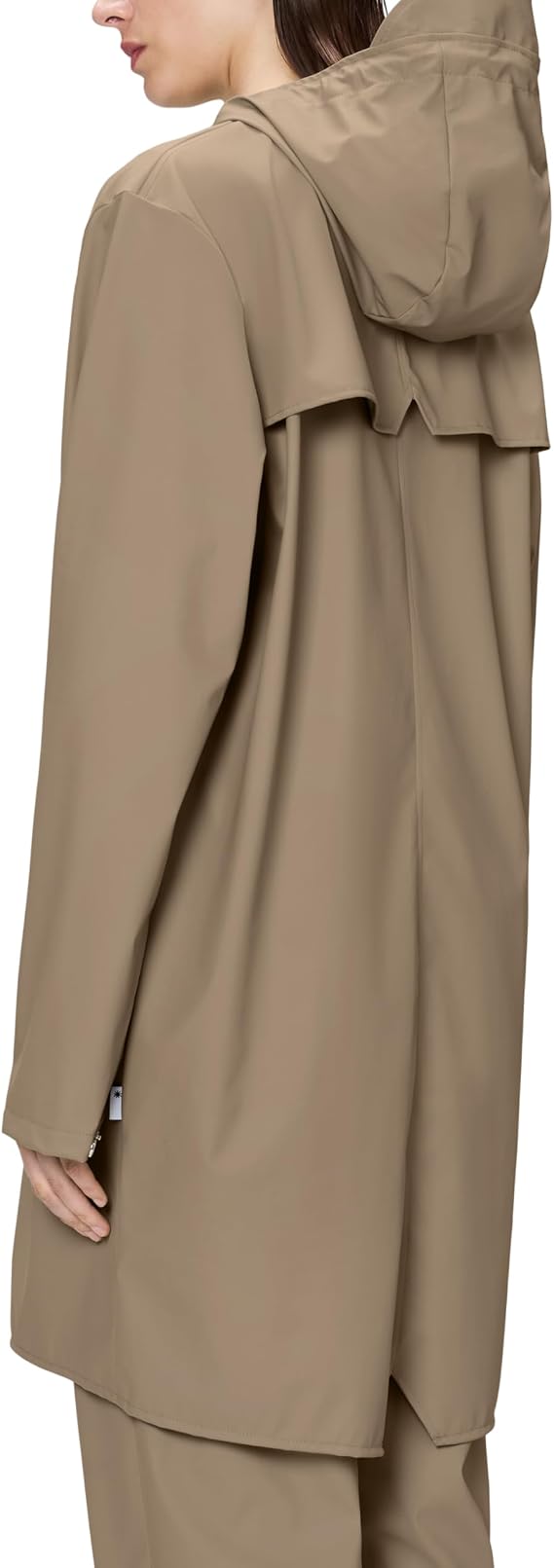 RAINS Long Jacket Waterproof Raincoat for Men and Women, Hooded