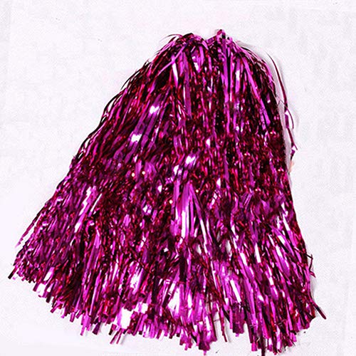 Bodhi200 Lot de pompons de pom-pom girl - Accessoire de déguisement pour fête - Rose Cover