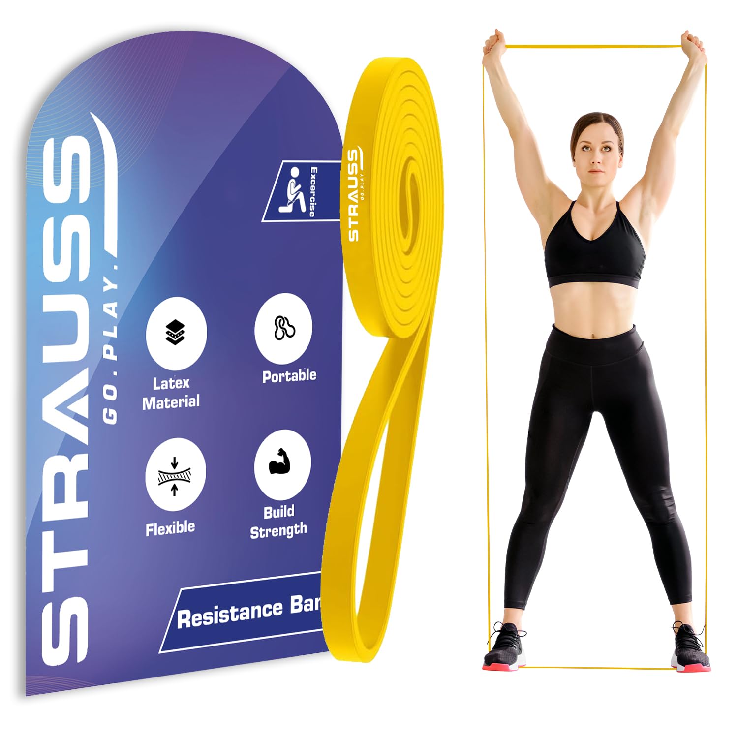 Strauss Resistance and Pull up Band for Chin Ups