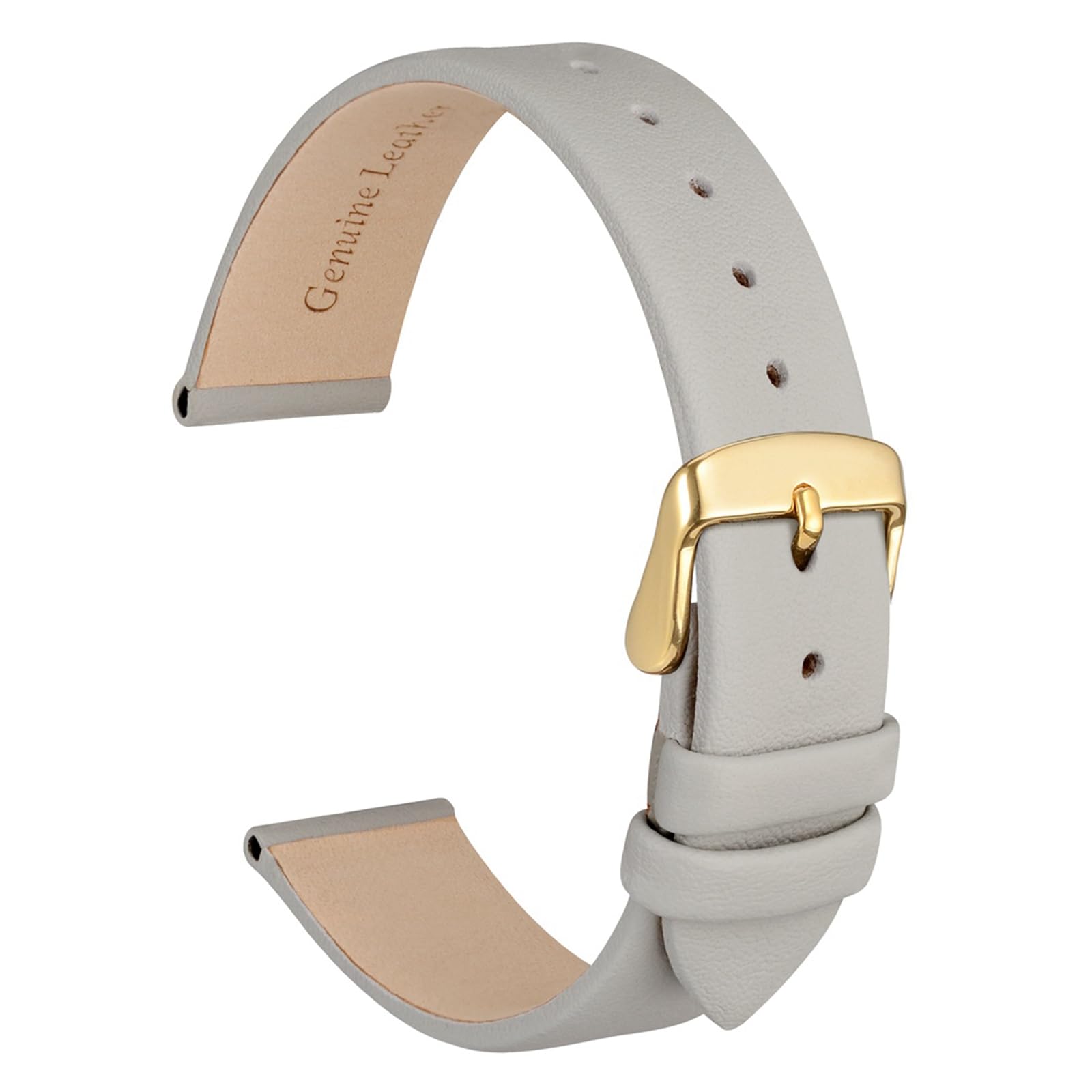 Bracelet montre cuir 12mm de haute qualité et boucle acier inoxydable