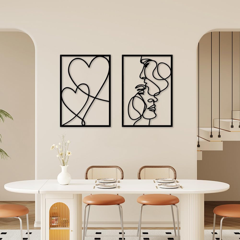 Wanddecoratie Zwart Metaal - Gelakt / Wall Art / W0-WD