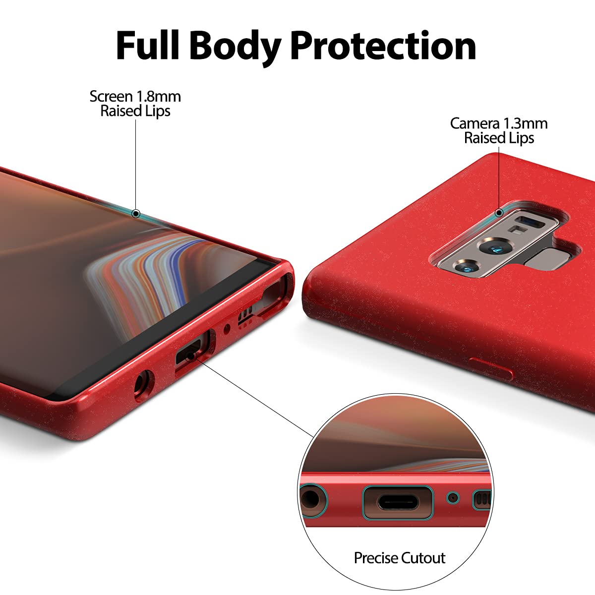 Amazon.com: Goospery Pearl Jelly for Samsung Galaxy Note 9 Case (2018) Slim  Thin Rubber Case (Red) NT9-JEL-RED : Cell Phones & Accessories