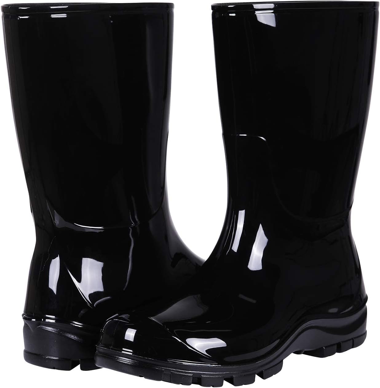 Asgard Women's Mid Calf Rain Boots Printed Waterproof Rubber Boots Short Garden Shose - Image 7