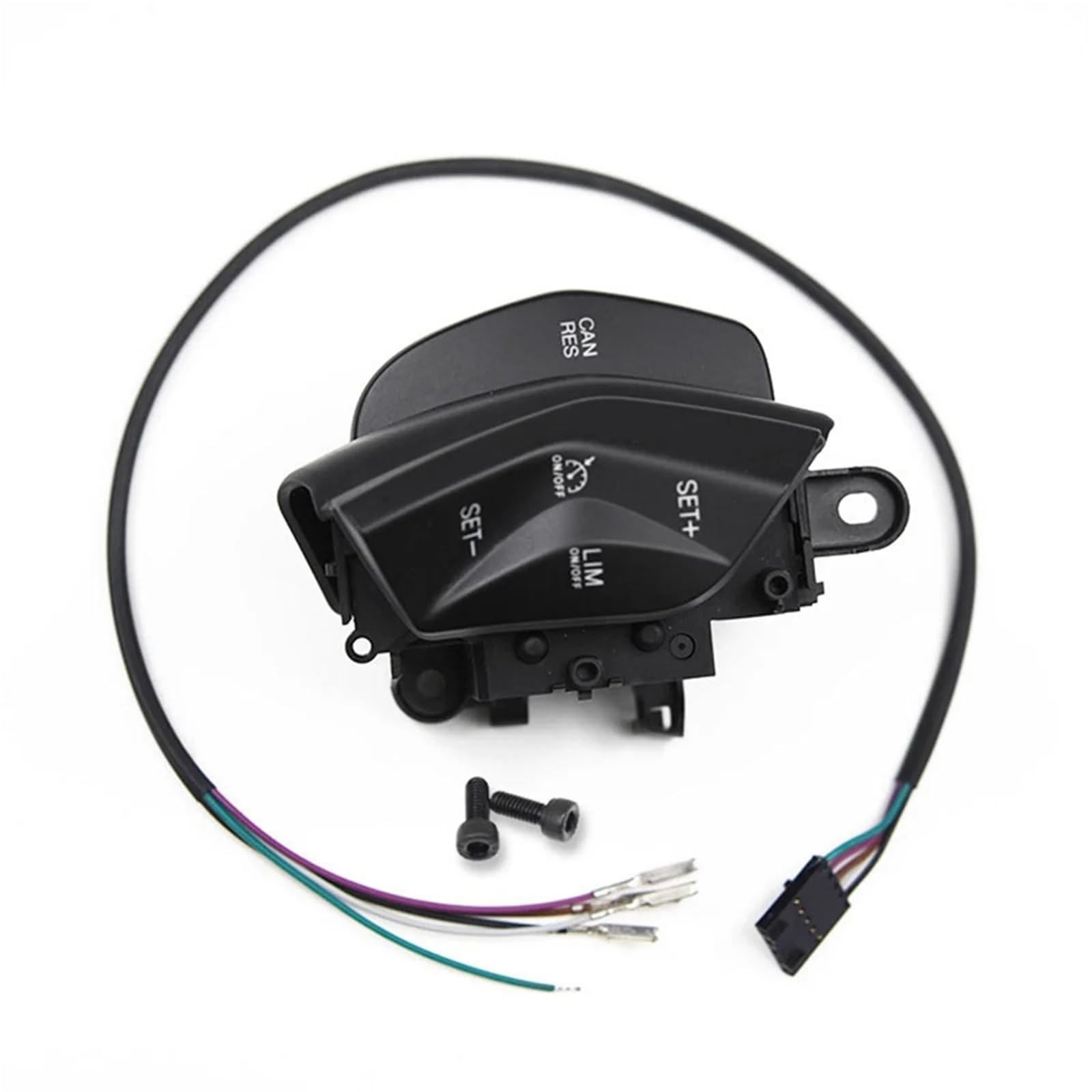 Interruptor de Control de Crucero en el Volante del Coche con botón LIM, Compatible con Ford Focus Kuga 2012-2015. Volante Interruptor