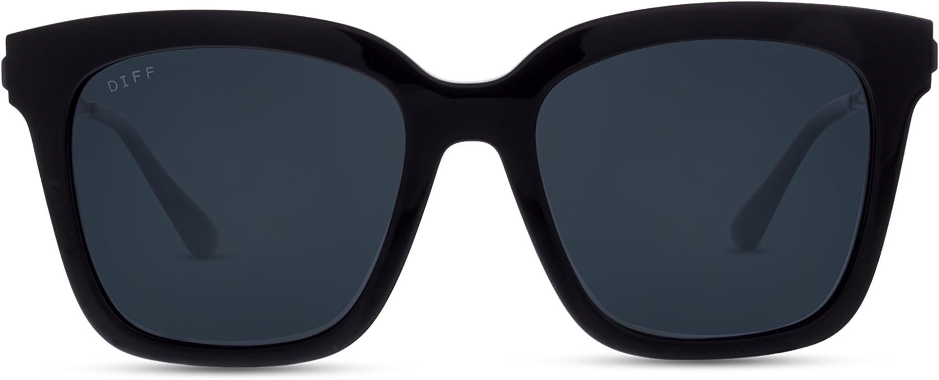 Bella Designer Square Oversized Sunglasses for Women 100% UVA/UVB, Black + Grey Polarized, Black + Grey Polarized, Oversized