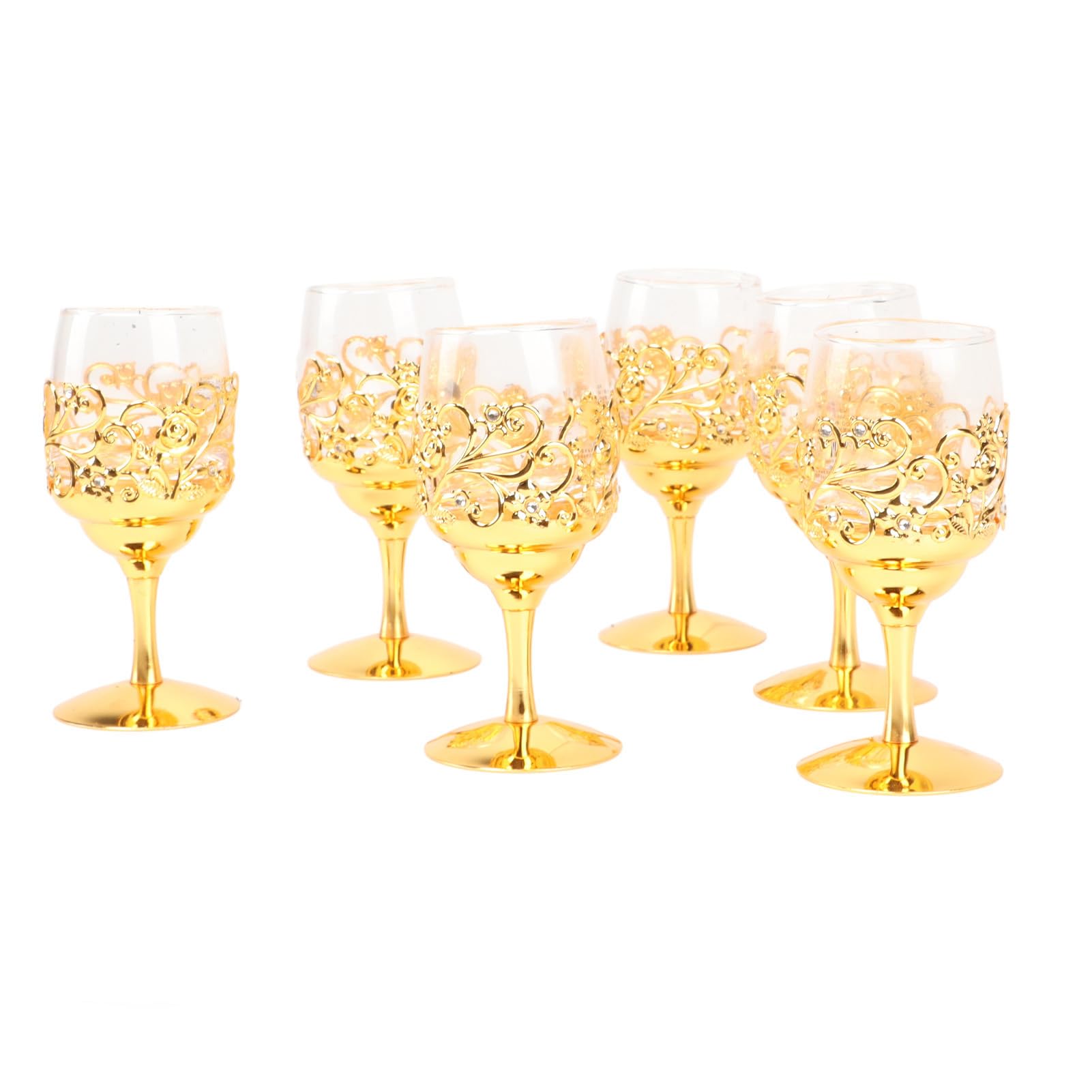 Juego de 6 vasos de copa vintage, copas de vino, vasos de vidrio con patrón en relieve, vasos transparentes para beber, copas de bebida, vasos de bar para té helado, vino, cerveza, jugo,