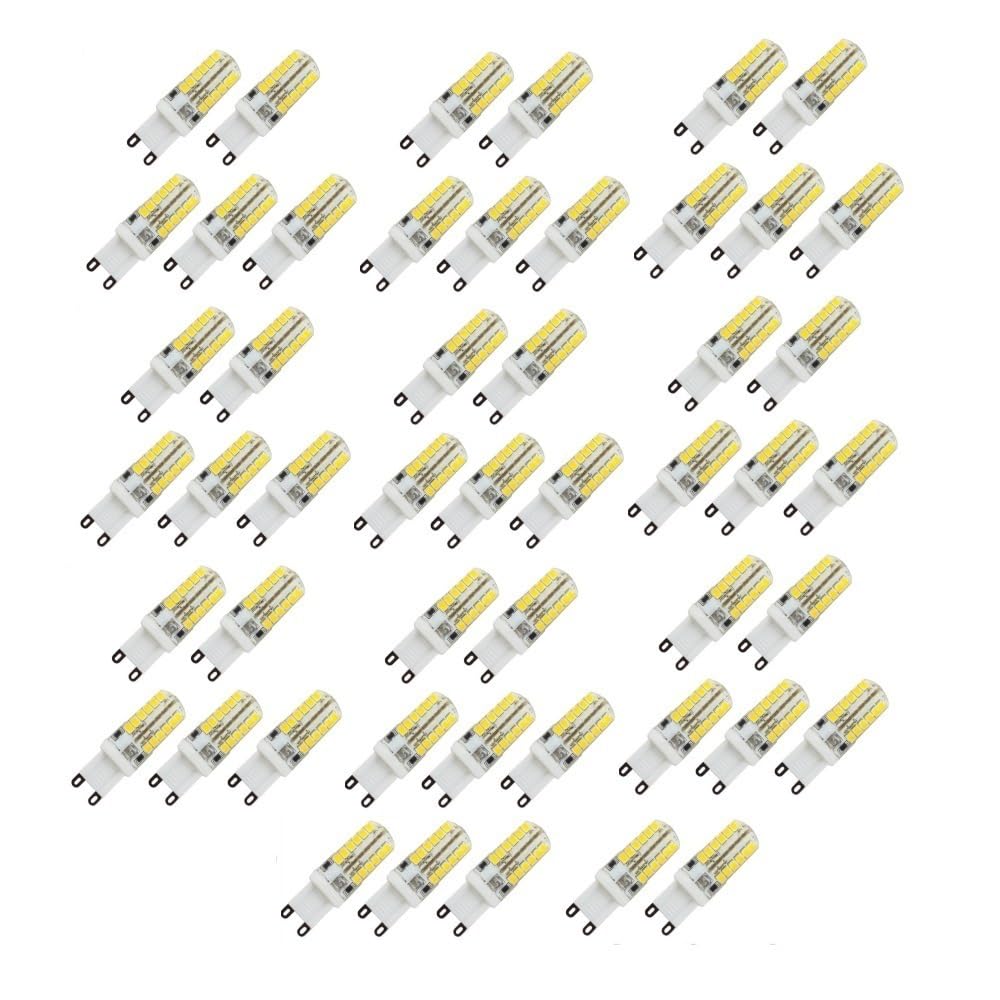 NXCVBNKZJ KJXP Lighting, Pack of 50, LED Corn Lamp AC220V G9 5W 48-SMD2835 450LM Cool White/Warm White Lights(Cold White)