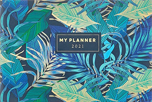 rido/idé 7017507011 Taschenkalender Septimus, 2 Seite = 1 Woche, 152 x 102 mm, Grafik-Einband Tropical, Kalendarium 2021