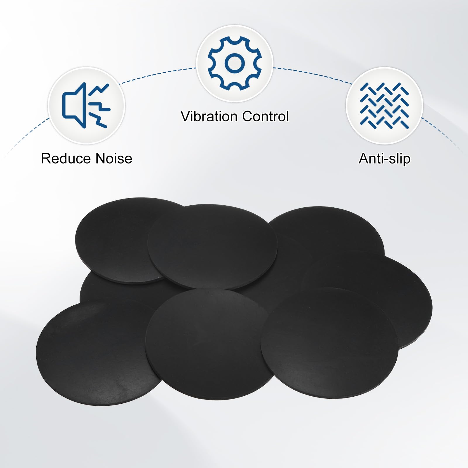 M METERXITY 20-Pack Rubber Solid Discs Washers - Image 4