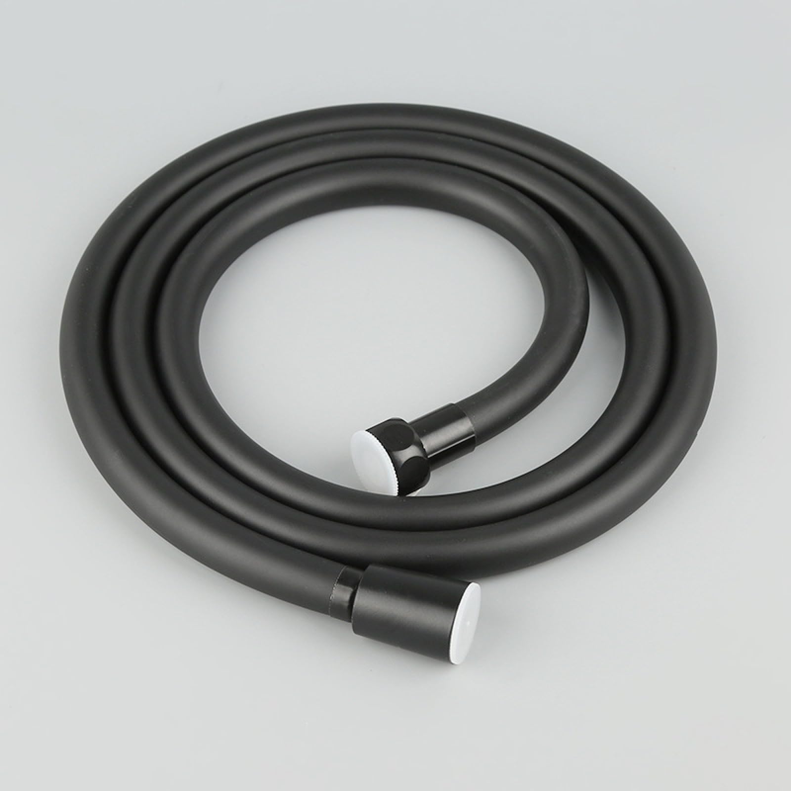 Edelstahl Brauseschlauc,Knickschutz-Duschschlauch, Brauseschlauch, 2 m, PVC-Brauseschlauch, schwarz, 1,5 m, auslaufsicher, knick- und platzsicher