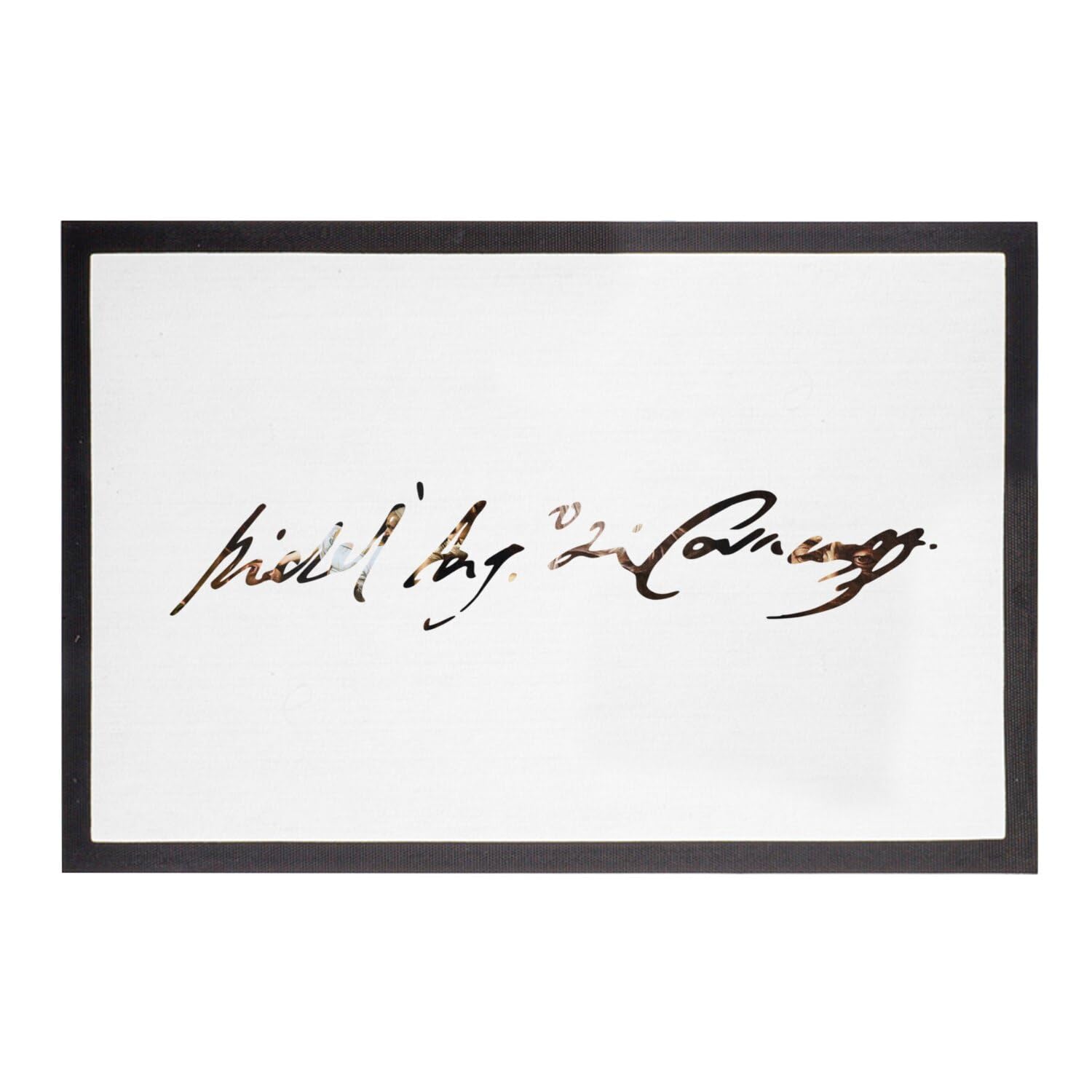 Paillasson Caravaggio blanc pour sublimer votre entrée baroque
