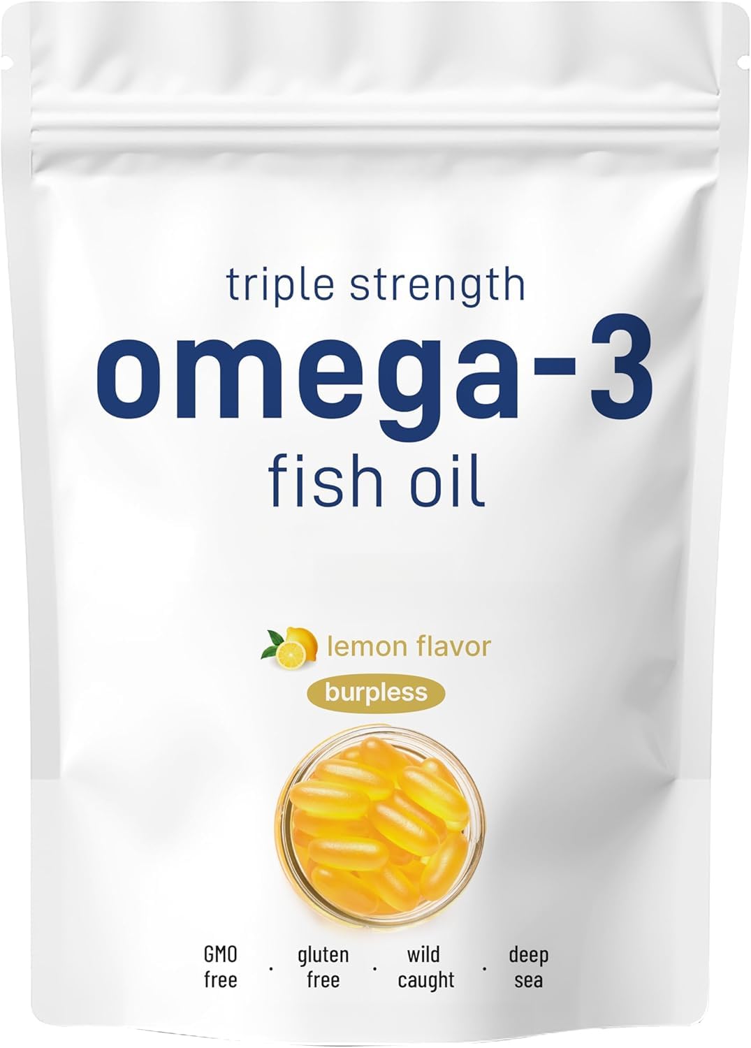 Huile de poisson oméga-3 au citron : absorption et santé physique