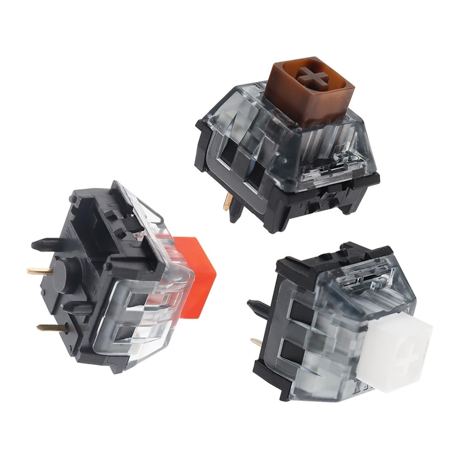 5 szt. Box V2 Switch BOX czerwone brązowe przełączniki do niestandardowej klawiatury mechanicznej DIY 5-pinowe przełączniki RGB Cherry MX (WHITE)