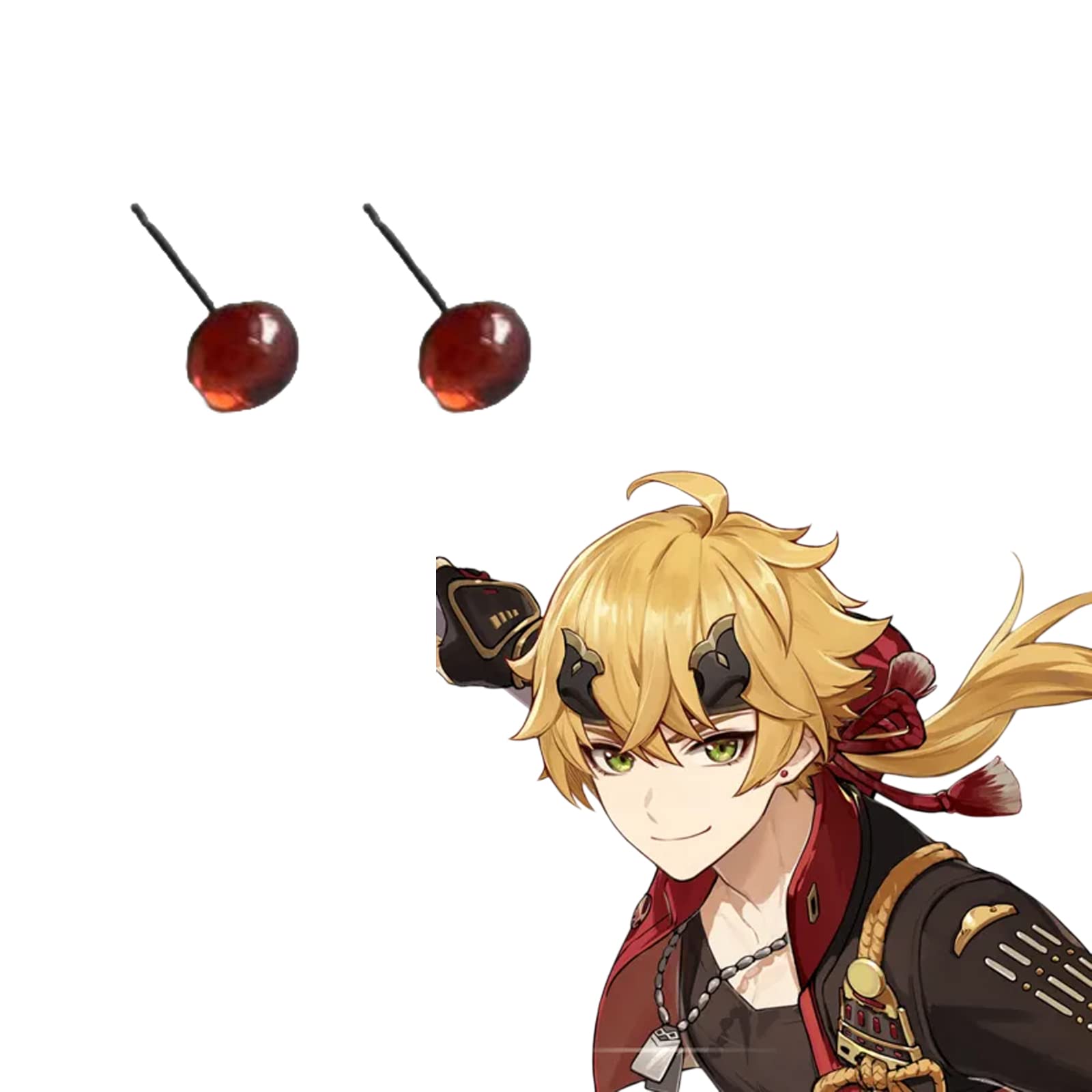 Amazon.co.jp: Plazhen 原神 トーマ コスプレ ウィッグ 髪飾り