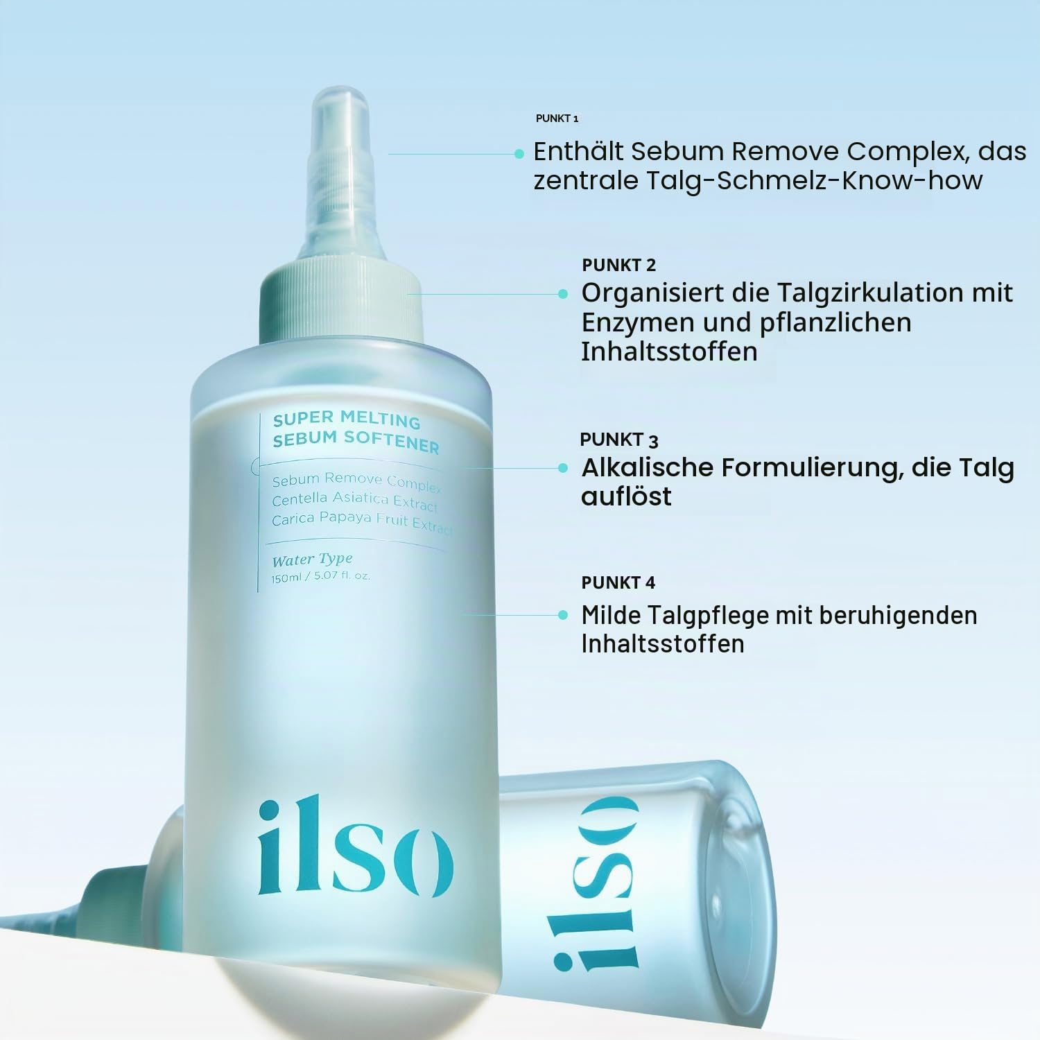 ILSO Super Melting Sebum Softener, 156 ml, mit 40 Baumwollpads inklusive