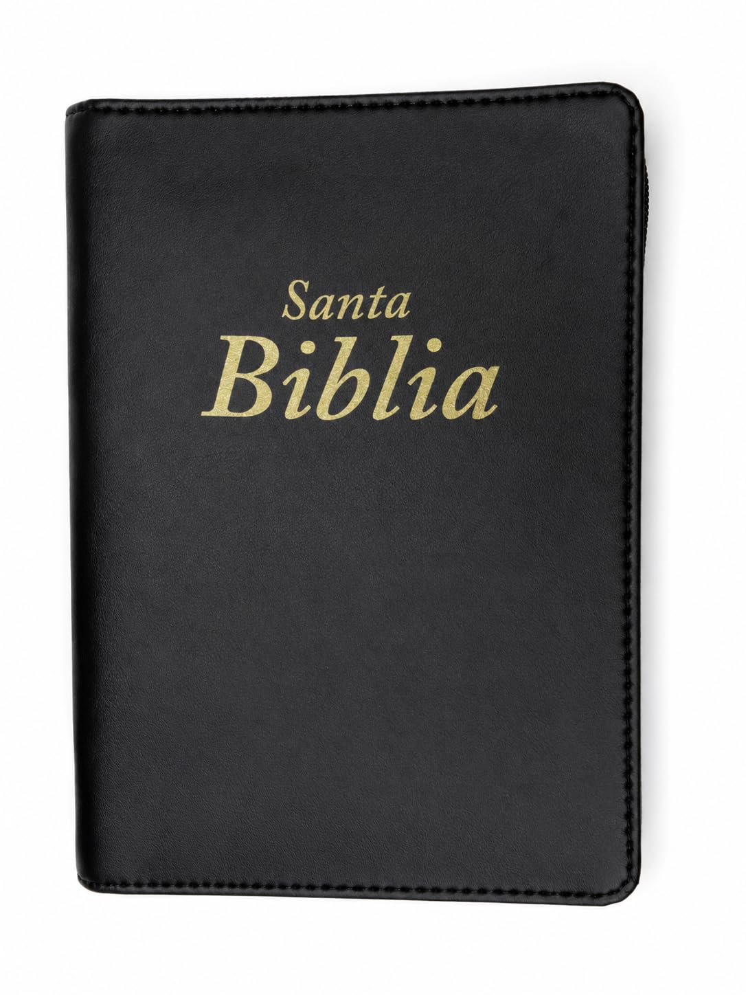 Genérico Reina Valera Biblia RV 1960 Piel Sintética con Cremallera | Letra Legible | Compacta y Fácil de Transportar