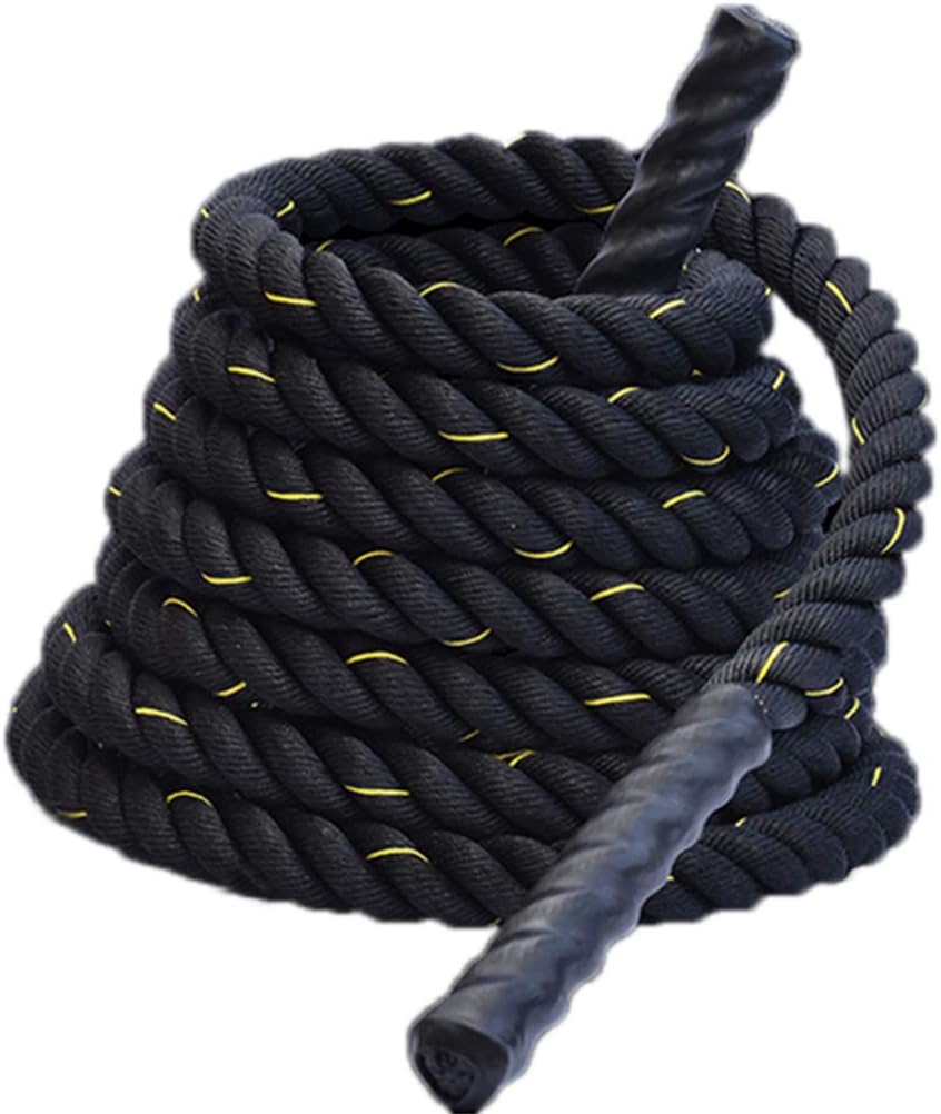 JERKKY Weighted Jump Rope, Heavy Jump Rope Skipping Rope Workout Battle Ropes for Men Women Total Body Workouts Power Training Improve Strength Building Muscle