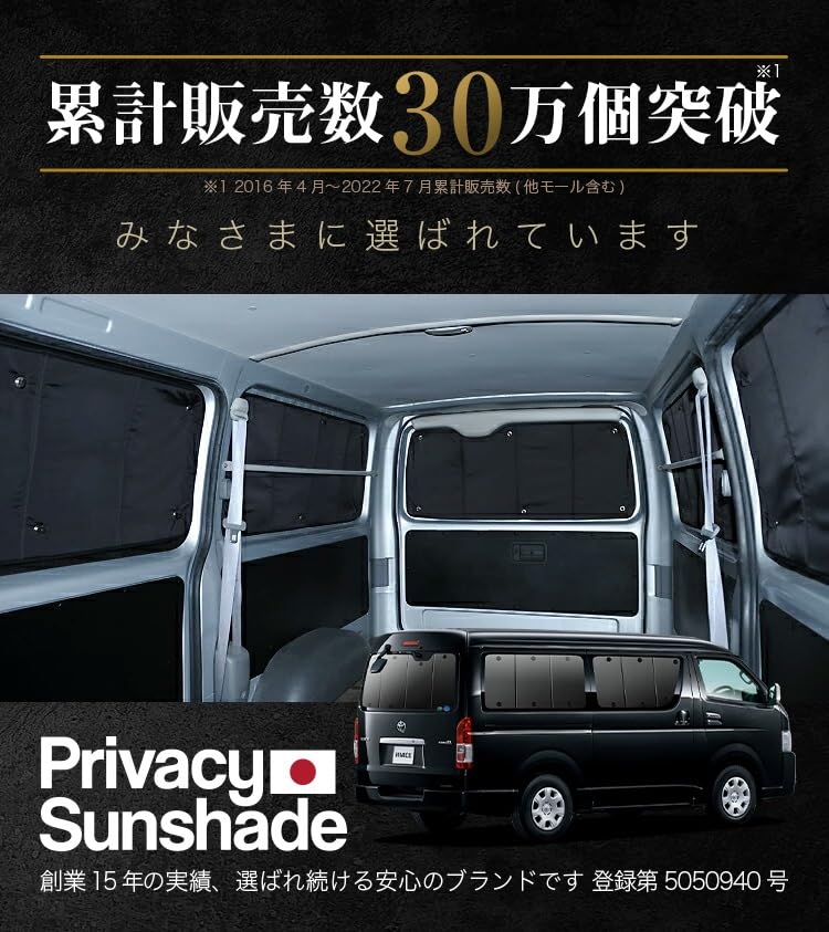 Amazon | 趣味職人 プライバシー サンシェード 車 ハイエース