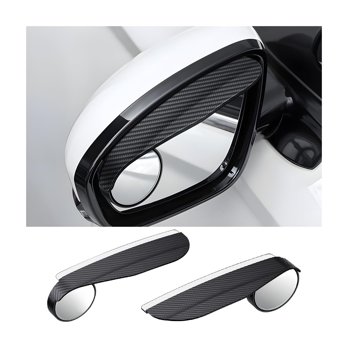 IYOUGSIAS Car Blind Spot Mirror, for VW Passat SW B8 3G 2014-2024 Car Blind Spot Mirror Adjustable Wing Mirror Blind Spot Wide Angle Convex Rearview Mirror