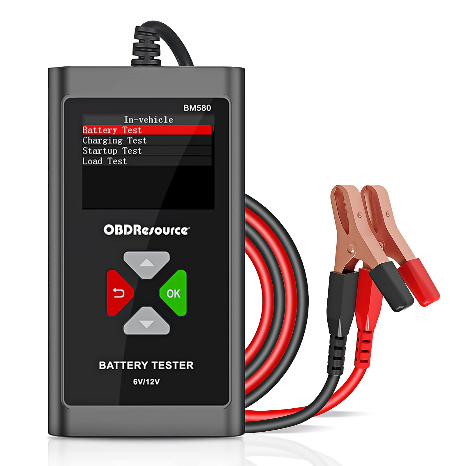 Car Battery Tester 6V 12V Load Tester, Detect Health Faults for Regular Flooded Agm Flat Plate Spira
