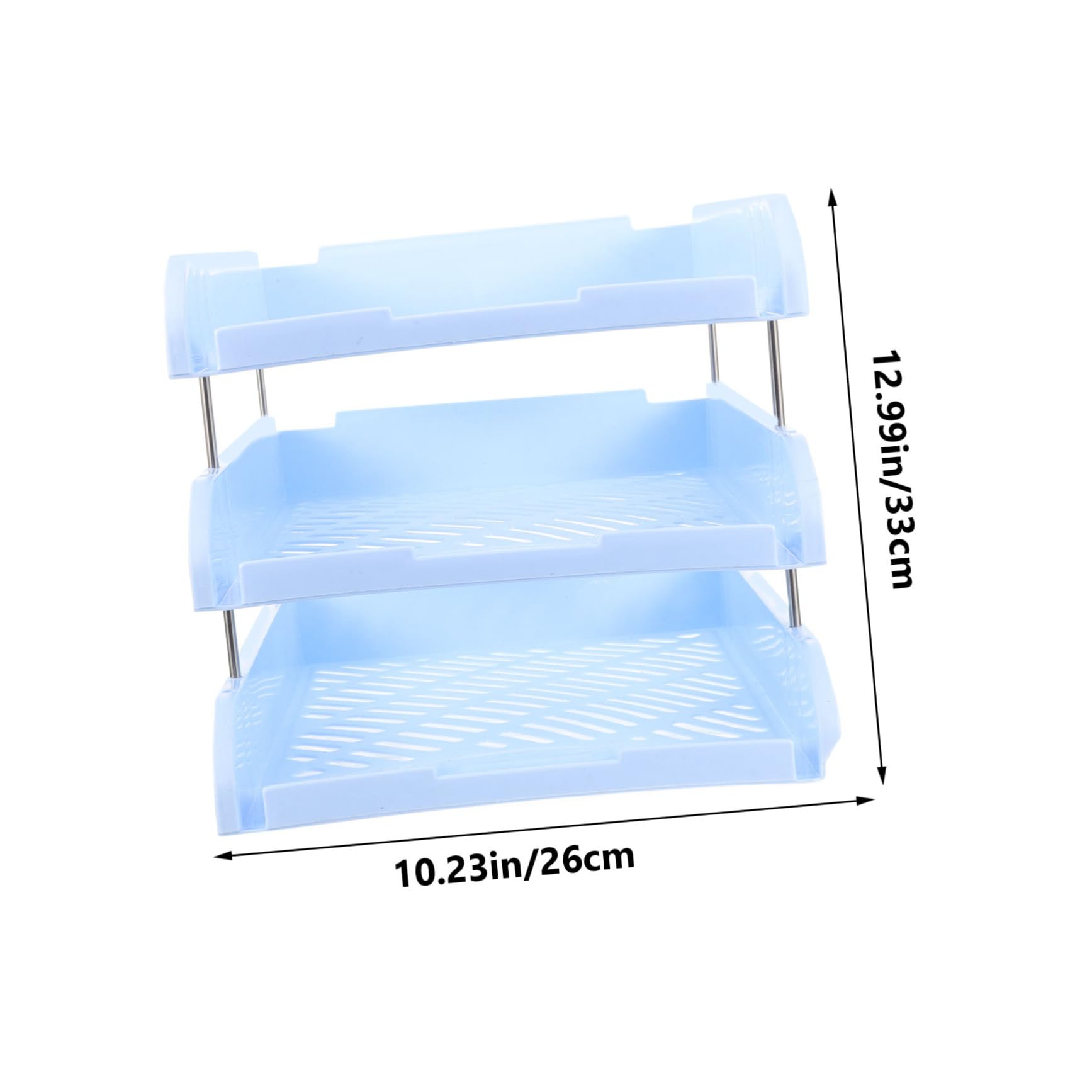 OSALADI Office Desk Organizer File Rack for Desktop Paper Storage Stackable File Organizer for Home Office Paper Holder with Stability