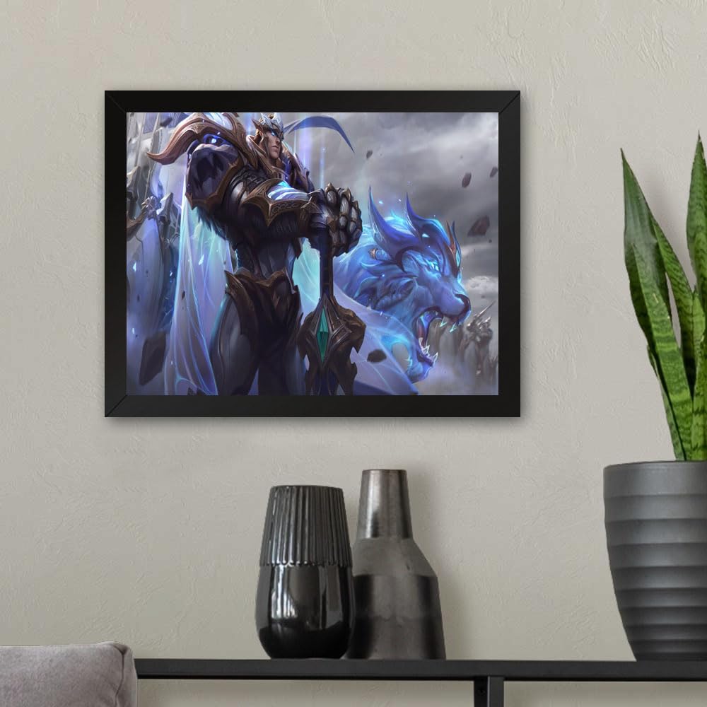 GADGETS WRAP Printed Photo Frame Matte Painting for Home Office Studio Living Room Decoration (11x9inch Black Framed) - Art Of Legends