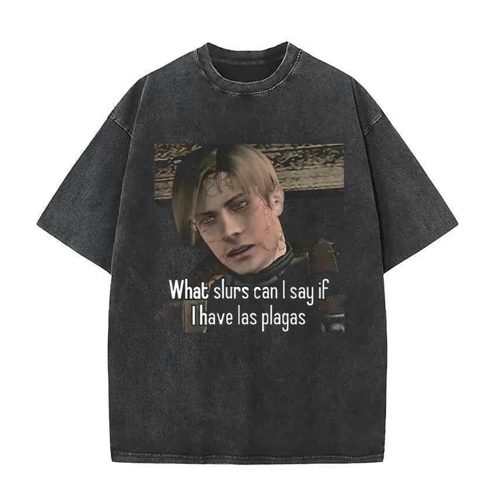 Męskie T-shirty Ciemny Nadruk Retro T-shirt Okrągły Dekolt Koszulka Z Krótkim Rękawem Męska