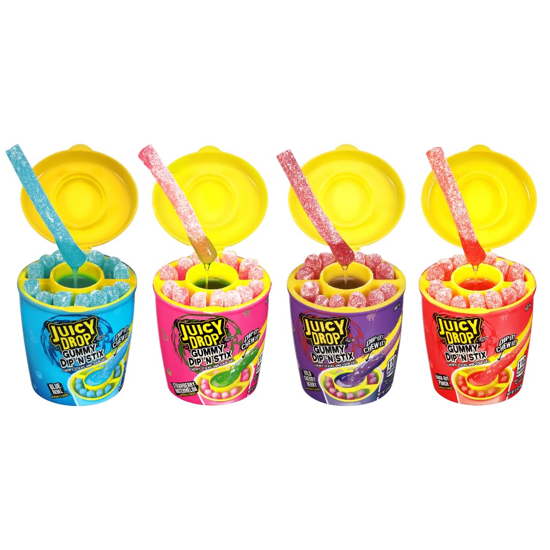Buy Juicy Drop Dip 'N Stix Easter Candy Sweet Gummy Candy Sticks W