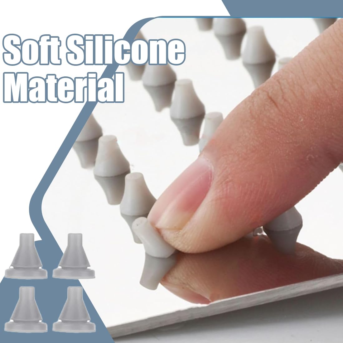 Ugelli doccia in silicone 100 pezzi, ricambio universale per soffioni doccia