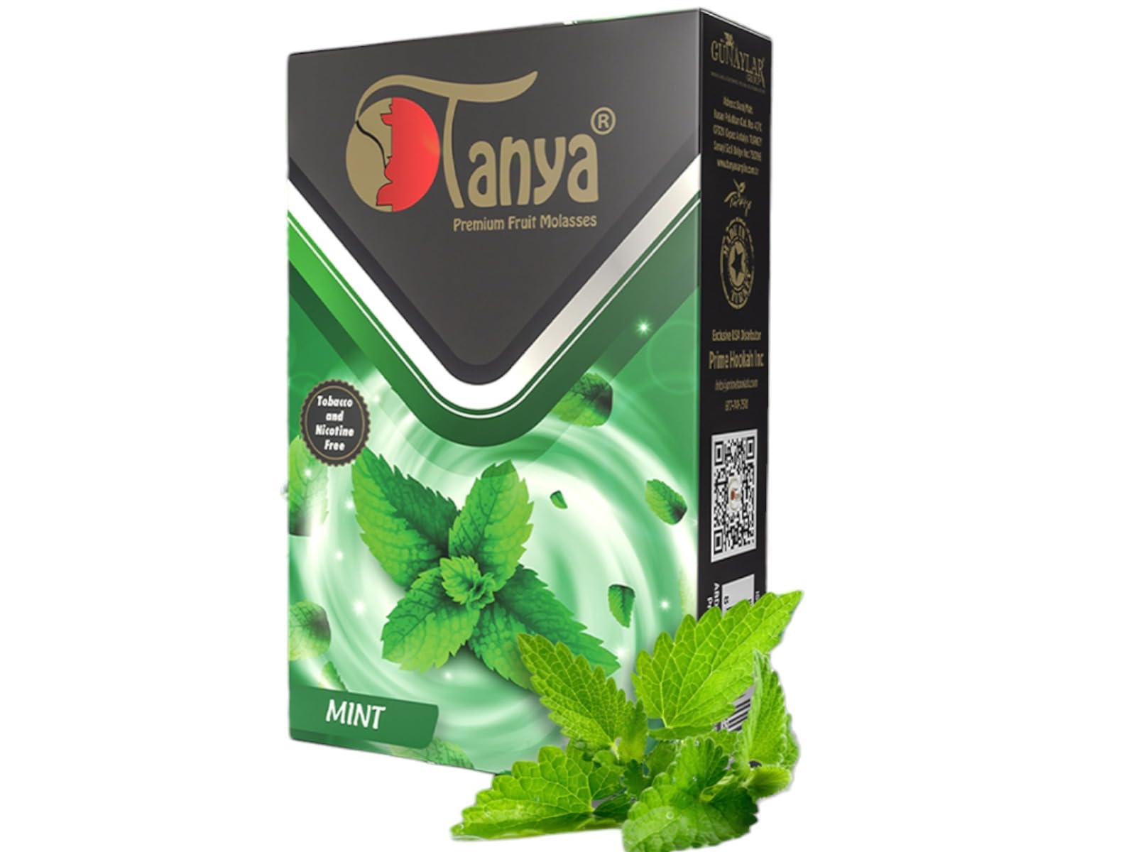 Tanya 50G Hookah Shisha Herbal Flavor Pouches 100 Nicotine and Tobacco Free Mint