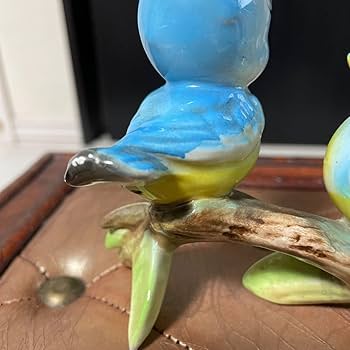 Amazon.co.jp: ブルーバード Bluebirds 青い小鳥 陶器 置物 昭和 Amazon.co.jp: ブルーバード Bluebirds 青い小鳥 陶器 置物 昭和